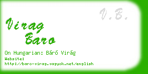 virag baro business card